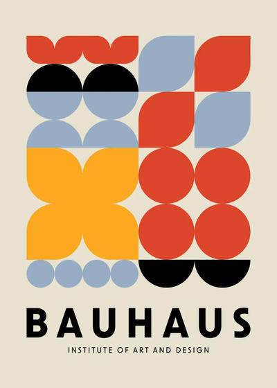 Bauhaus geometric shapes